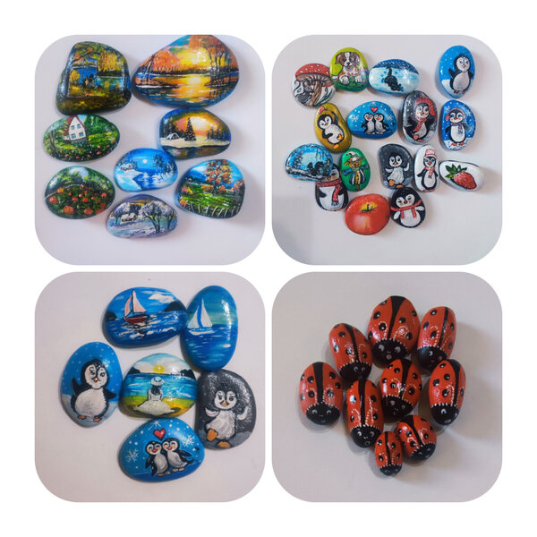 Ръчно рисувани камъчета