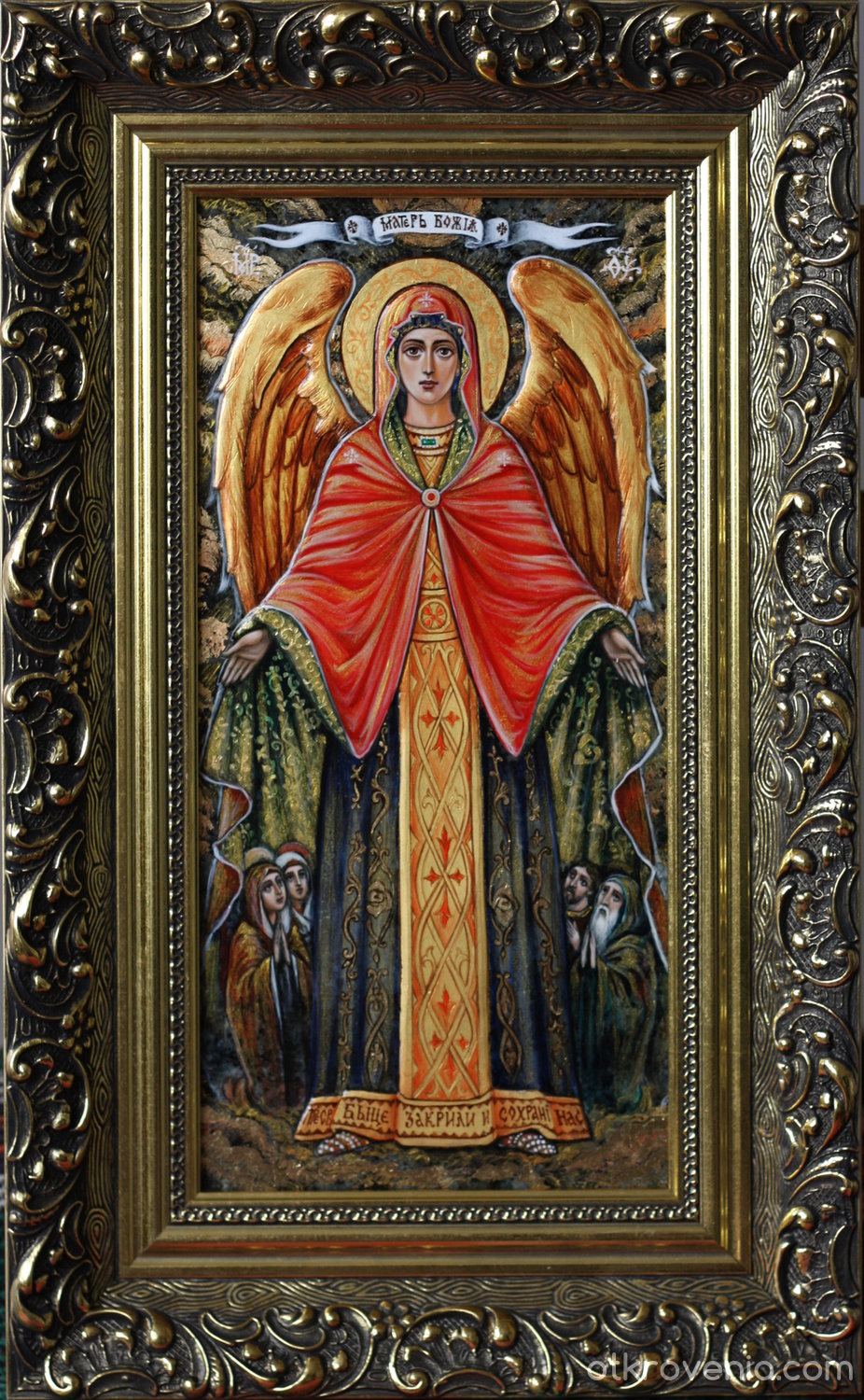 Пресвета Богородица с крила - drawing: Iconography by М-М (Мария-Маргарита)