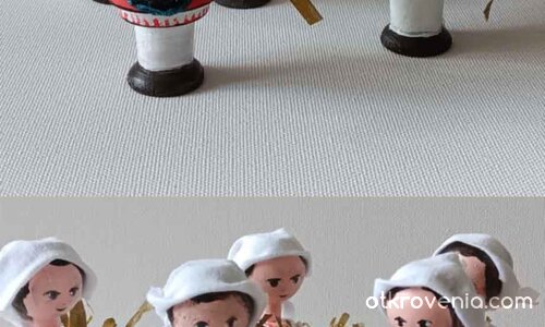 Жътвари - Ръчно изработени дървени кукли