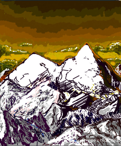 Планина от пиксели