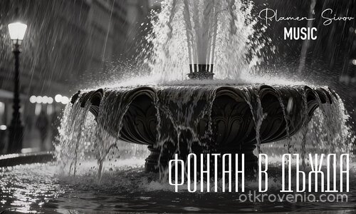 Фонтан в дъжда