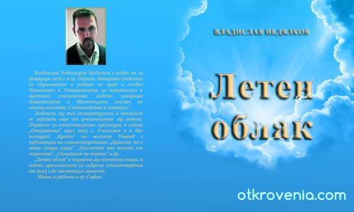 Корица Летен облак - Владислав Недялков