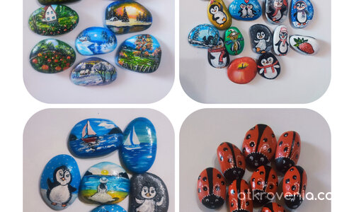 Ръчно рисувани камъчета