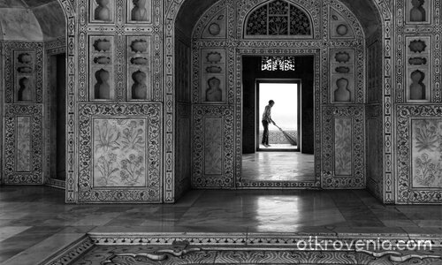 В Червената крепост на Агра, Индия (Agra Fort)