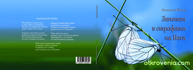 "Запетая в строфата на Бога" - корица на книга