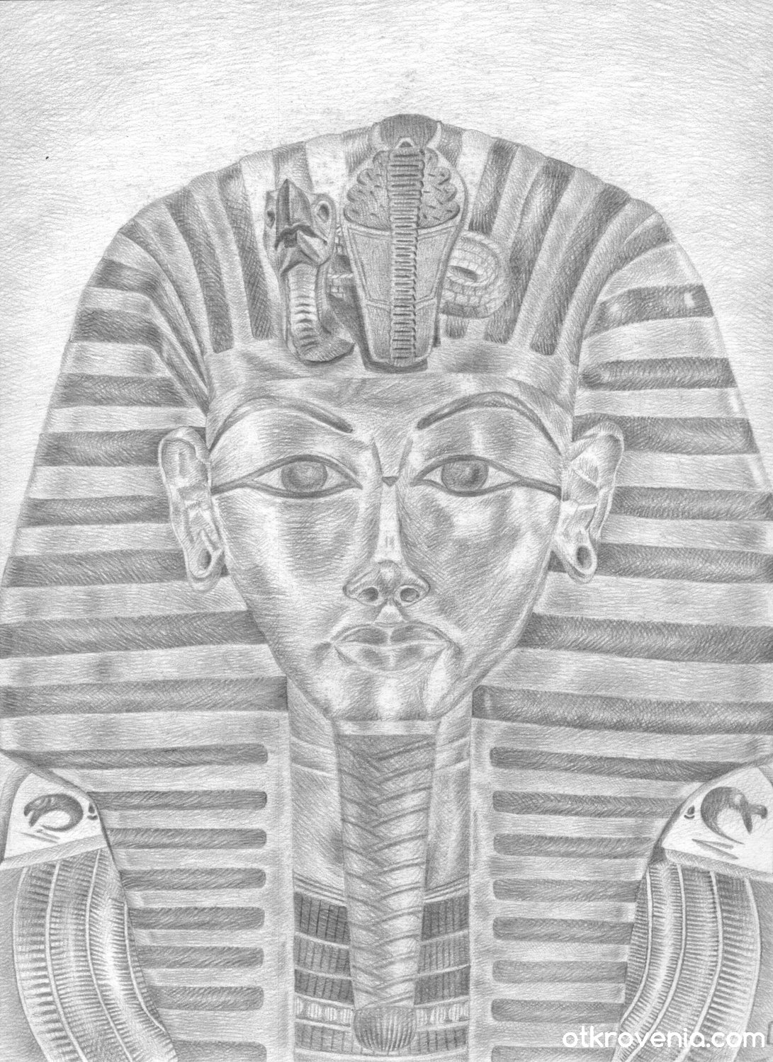 Фараон - drawing: Graphics, Pencils by danieltsokev (Даниел Цокев) .