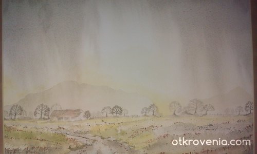 "Изглед след дъждовно време" Акварел