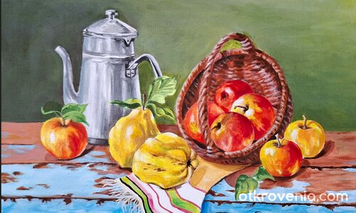 Кошница с ябълки