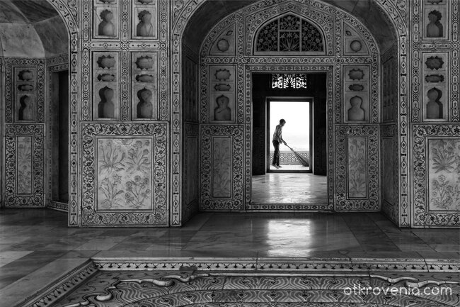 В Червената крепост на Агра, Индия (Agra Fort)