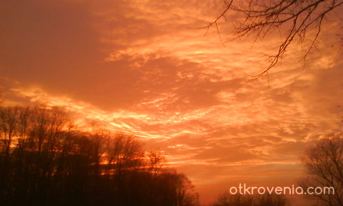 Оранжево небе