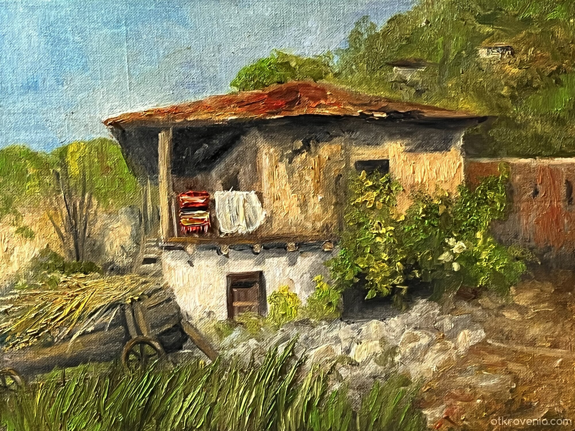 Селска къща - картина: от Dendu89 (Деница Гарелова)