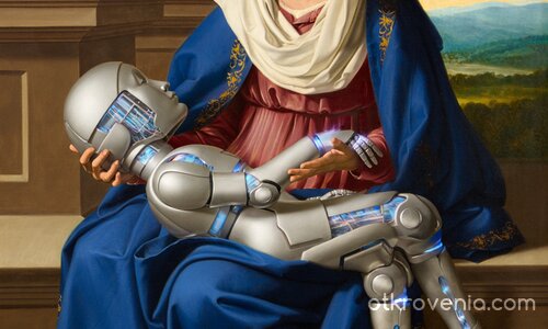 Девата с Младенеца робот